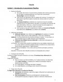 Filosofía Unidad 1 – Introducción al conocimiento Filosófico