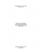 EXPERIMENTO “LA PLASTILINA” (PROYECTO)