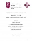 Manual de instalacion de base de datos (SQL)