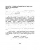 Como esta la Citacion de perito en juicio mercantil