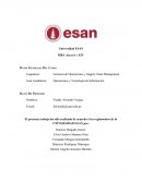 Gerencia de Operaciones y Supply Chain Management