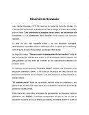 Resumen de Rousseau