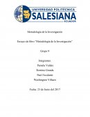 Metodología de la Investigación Ensayo de libro “Metodología de la Investigación”