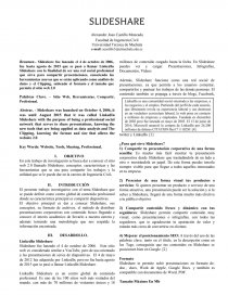 Informe de exposicion slideshare. Página 1