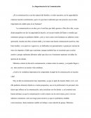 La Importancia de la Comunicación. ¿Cómo podemos realizar procesos efectivos de comunicación?