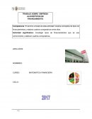 El alumno a través de esta actividad: Analiza conceptos de tipos de financiamientos