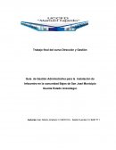 Guía de Gestión Administrativa para la instalación de Infocentro en la comunidad Bajos de San José Municipio Guanta Estado Anzoátegui