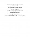 Actividad Integradora Reporte escrito de Observatorio Laboral