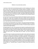 Reflection of my last observation practices.