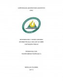 Informe de cielo de octubre CORPORACION UNIVERSITARIA ADVENTISTA