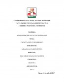 CAPACITACION Y DESARROLLO DEL PERSONAL DE TRABAJO