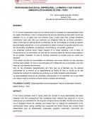 RESPONSABILIDAD SOCIAL EMPRESARIAL, LA MINERIA Y SUS PASIVOS AMBIENTALES EN MADRE DE DIOS – PERÚ