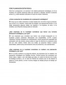 FORO PLANEACION ESTRATEGICA