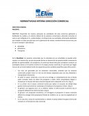 Normativa de operacion comercial
