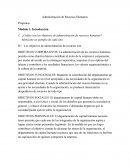 ¿Cuáles son los objetivos de administración de recursos humanos?
