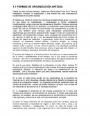 SINTESIS FORMAS DE ORGANIZACIÓN ANTIGUA
