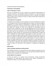 ESTRATEGIAS COMPETITIVAS GENÉRICAS El liderazgo en costos globales. Página 1