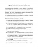 Impacto Positivo del Internet en las Empresas