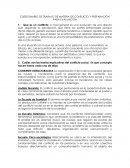 Cuestionario de trabajo de materia de conflicto y preparación para evaluacion