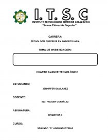 CUARTO AVANCE TECNOLÓGICO. Página 1