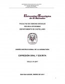 DISEÑO INSTRUCCIONAL DE LA ASIGNATURA