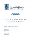 GESTION INTERNACIONAL EN RECURSOS HUMANOS Minera Mexicana La Ciénega S.A. de C.V.