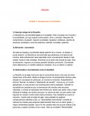 Introducción a al filosofía: Resumen