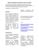 MARCHA SISTEMATICA REDUCIDA PARA CATIONES