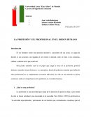 LA PROFESIÓN Y EL PROFESIONAL EN EL ORDEN HUMANO