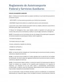 Reglamento de Autotransporte Federal y Servicios Auxiliares RESCATE, SALVAMENTO Y ARRASTRE