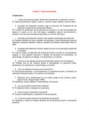 Unidad 1. Autoconocimiento Cuestionario