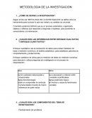 Metodologia de a investigacion