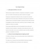 Caso: Tiempo de Entrega ¿Qué propone usted hacer en este caso?