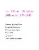La ultima dictadura