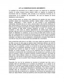 Ley de la conservación del movimiento