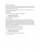 Especificaciones producto final