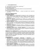 LOS ACTOS ADMINISTRATIVOS: DEFINICIONES PREVIAS