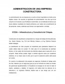 Administracion de una empresa constructora