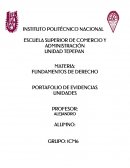 FUNDAMENTOS DE DERECHO PORTAFOLIO DE EVIDENCIAS