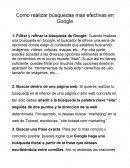 Como realizar búsquedas mas efectivas en Google