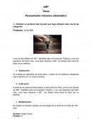 Nombrar un producto del mercado que haya utilizado cada una de las categorías