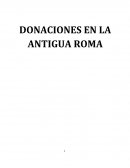 DONACIONES EN LA ANTIGUA ROMA-COMPARATIVO HONDURAS