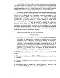 DEMANDA JUICIO DE USUCAPION - Trabajos - minchoalino