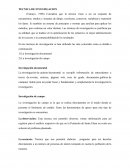 TECNICAS DE INVESTIGACION. INSTRUMENTOS DE INVESTIGACION