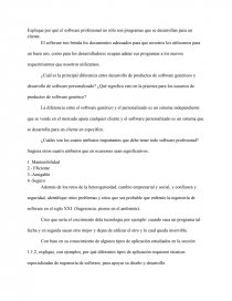 El software profesional no sólo son programas que se desarrollan para un cliente.. Página 1