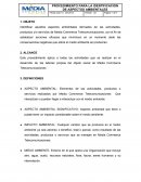 PROCEDIMIENTO IDENTIFICACION DE ASPECTOS AMBIENTALES