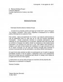 Solicitud de Prorroga