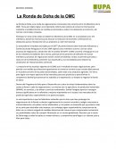 La Ronda de Doha de la OMC