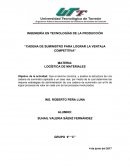 CADENA DE SUMINISTRO PARA LOGRAR LA VENTAJA COMPETITIVA