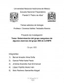 Tema: Determinación del grupo sanguíneo de algunos alumnos del grupo 605 de la ENP9